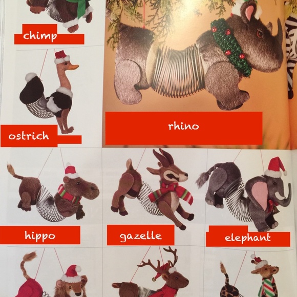 SULLIVAN GIFT SPRINGER SLINKY ORNAMENTS / 12-PC SAFARI COLLECTION / NWT / RARE! - Picture 13 of 16